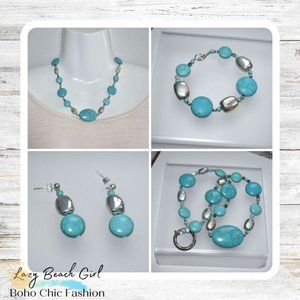 Handmade Necklace, Earrings & Bracelet Set